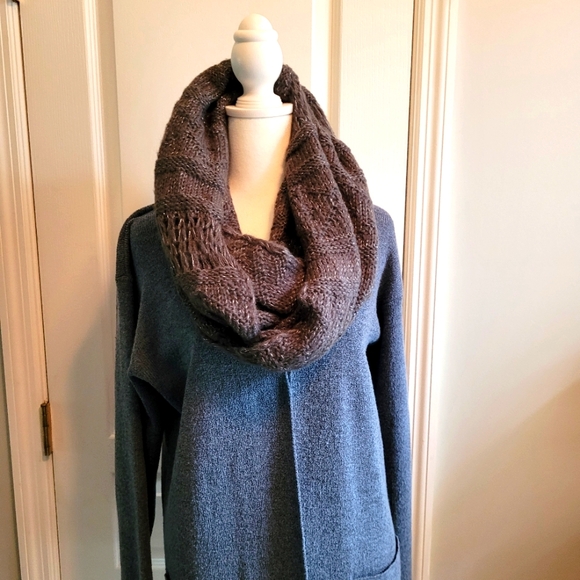 Finity Naturals SZ S, Women's Slate Blue Merino Wool/Polyester Blend Cardigan - Picture 15 of 15